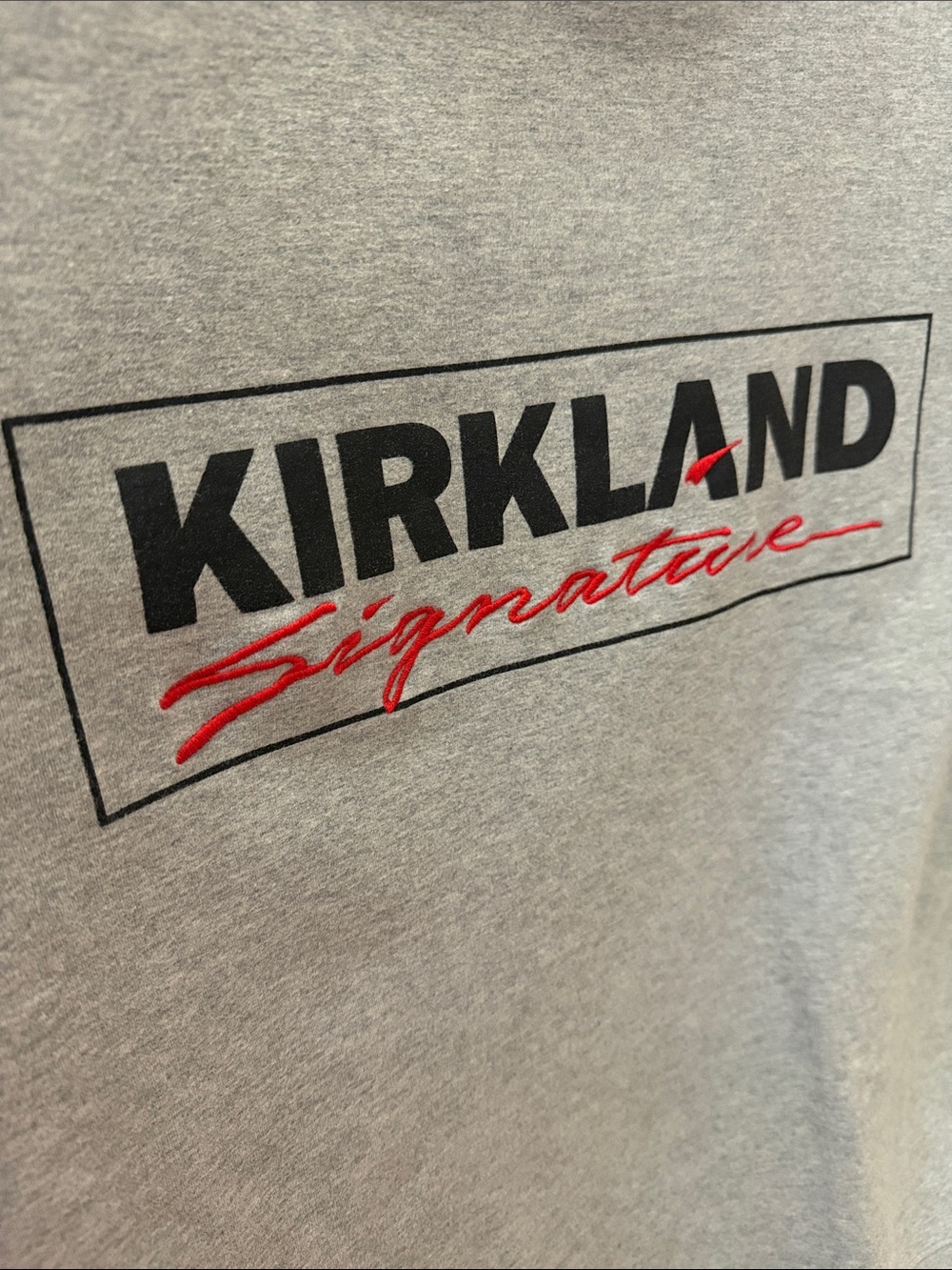 Kirkland Signature Unisex Logo Crewneck Sweatshirt Gray Size M/L - Picture 5 of 6